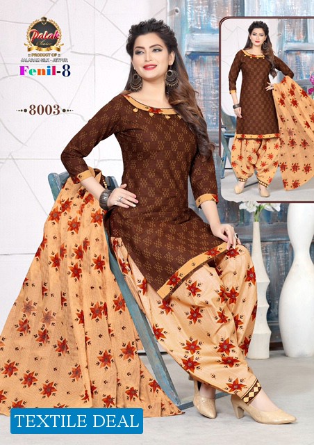 Palak Fenil Vol-8 Wholesale Cotton Printed Dress Material