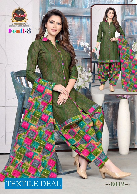Palak Fenil Vol-8 Wholesale Cotton Printed Dress Material