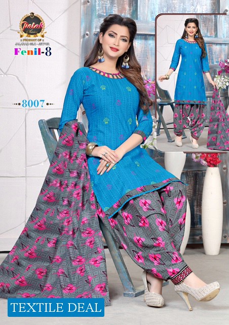 Palak Fenil Vol-8 Wholesale Cotton Printed Dress Material