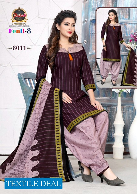 Palak Fenil Vol-8 Wholesale Cotton Printed Dress Material