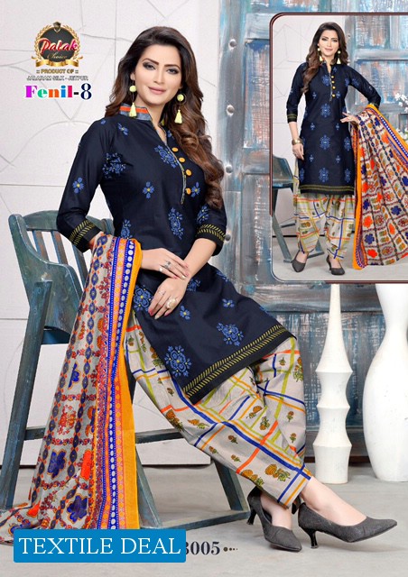Palak Fenil Vol-8 Wholesale Cotton Printed Dress Material