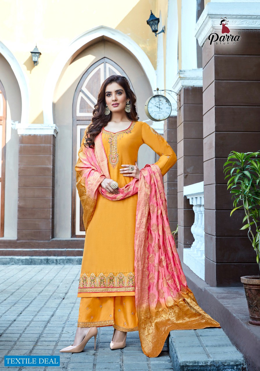 Parra Lihaaz Vol-1 Wholesale Ready Made Kurti With Plazzo And Dupatta