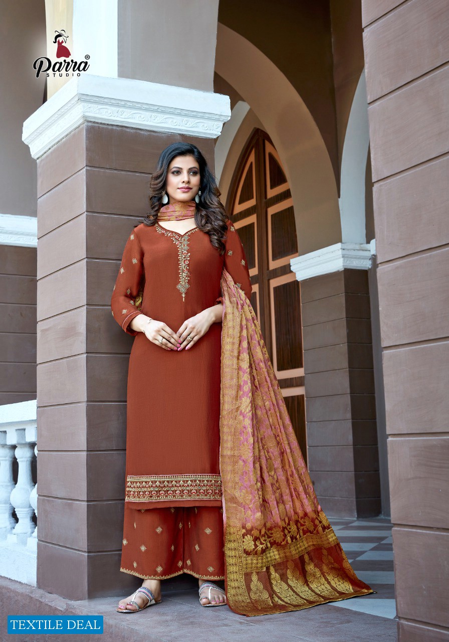 Parra Lihaaz Vol-1 Wholesale Ready Made Kurti With Plazzo And Dupatta