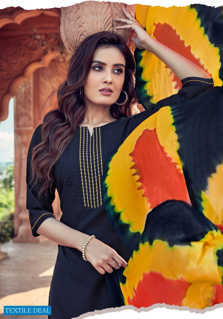 Parra Sonalika Wholesale 14 kg Reyon Kurti With Bottom And Dupatta Catalog