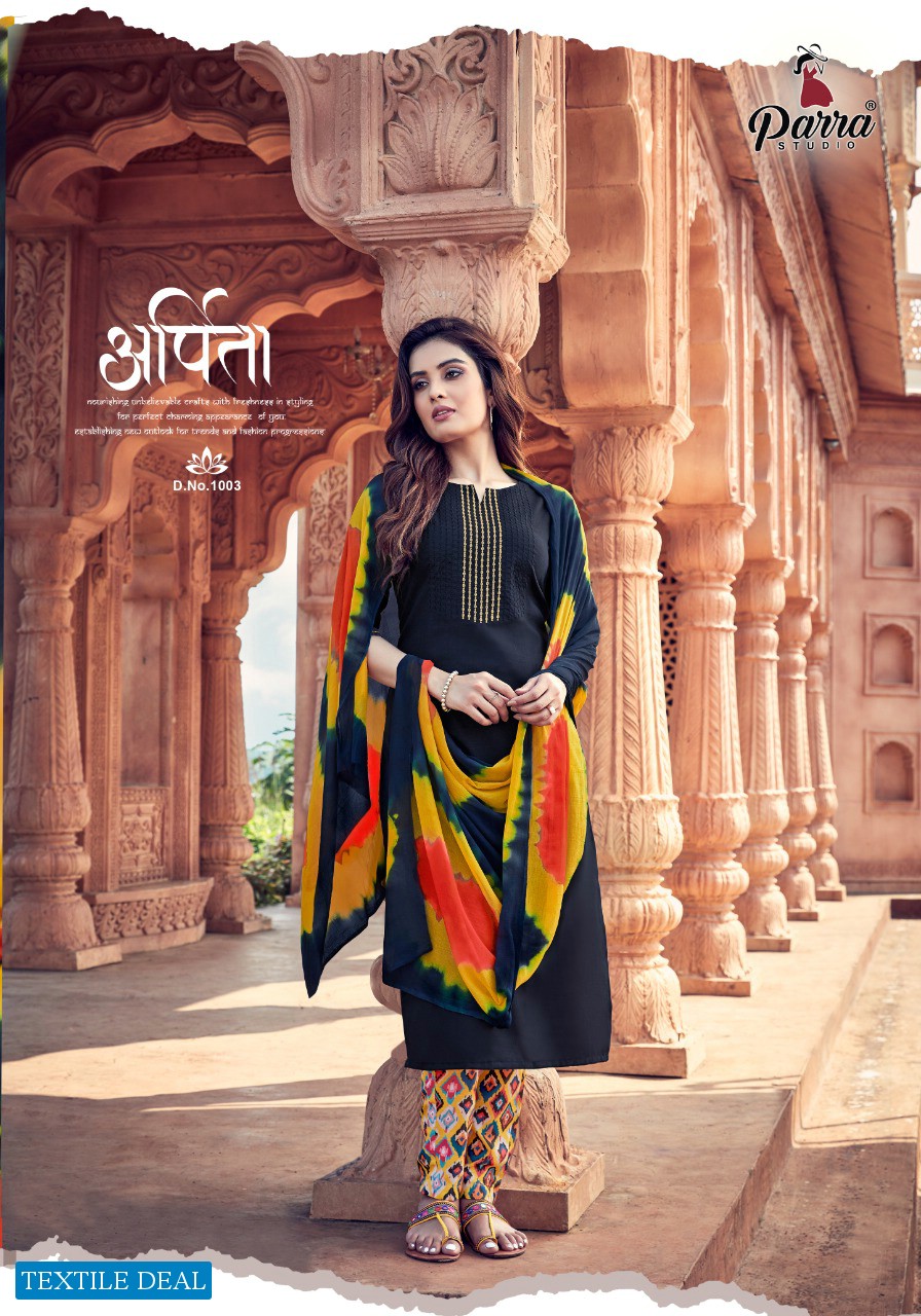 Parra Sonalika Wholesale 14 kg Reyon Kurti With Bottom And Dupatta Catalog