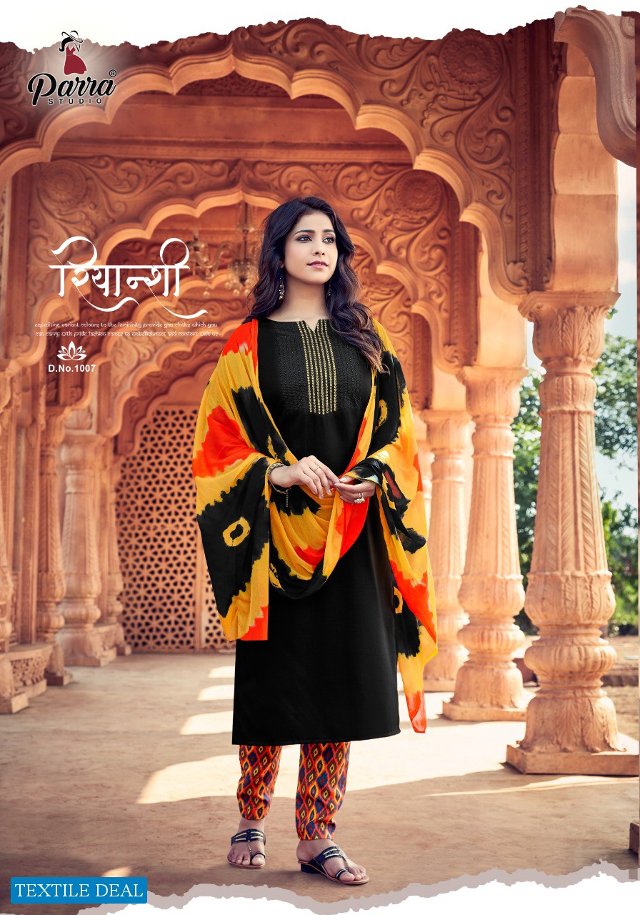 Parra Sonalika Wholesale 14 kg Reyon Kurti With Bottom And Dupatta Catalog