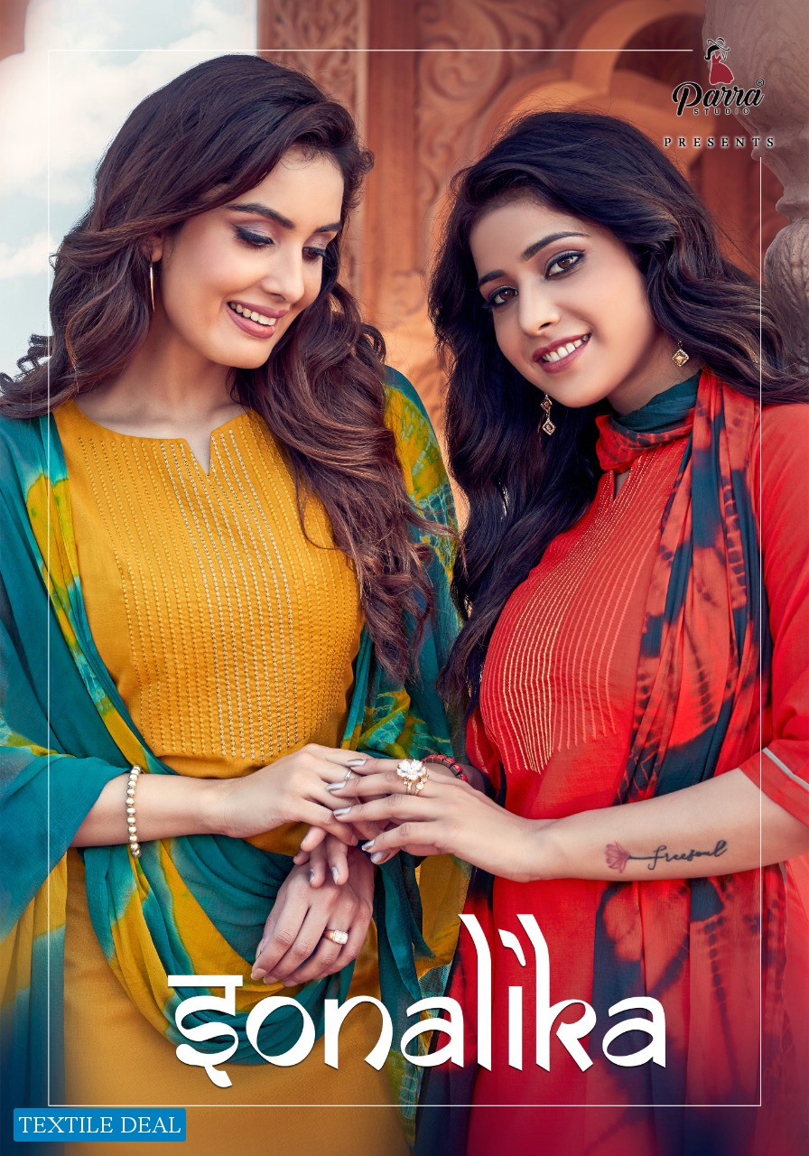 Parra Sonalika Wholesale 14 kg Reyon Kurti With Bottom And Dupatta Catalog