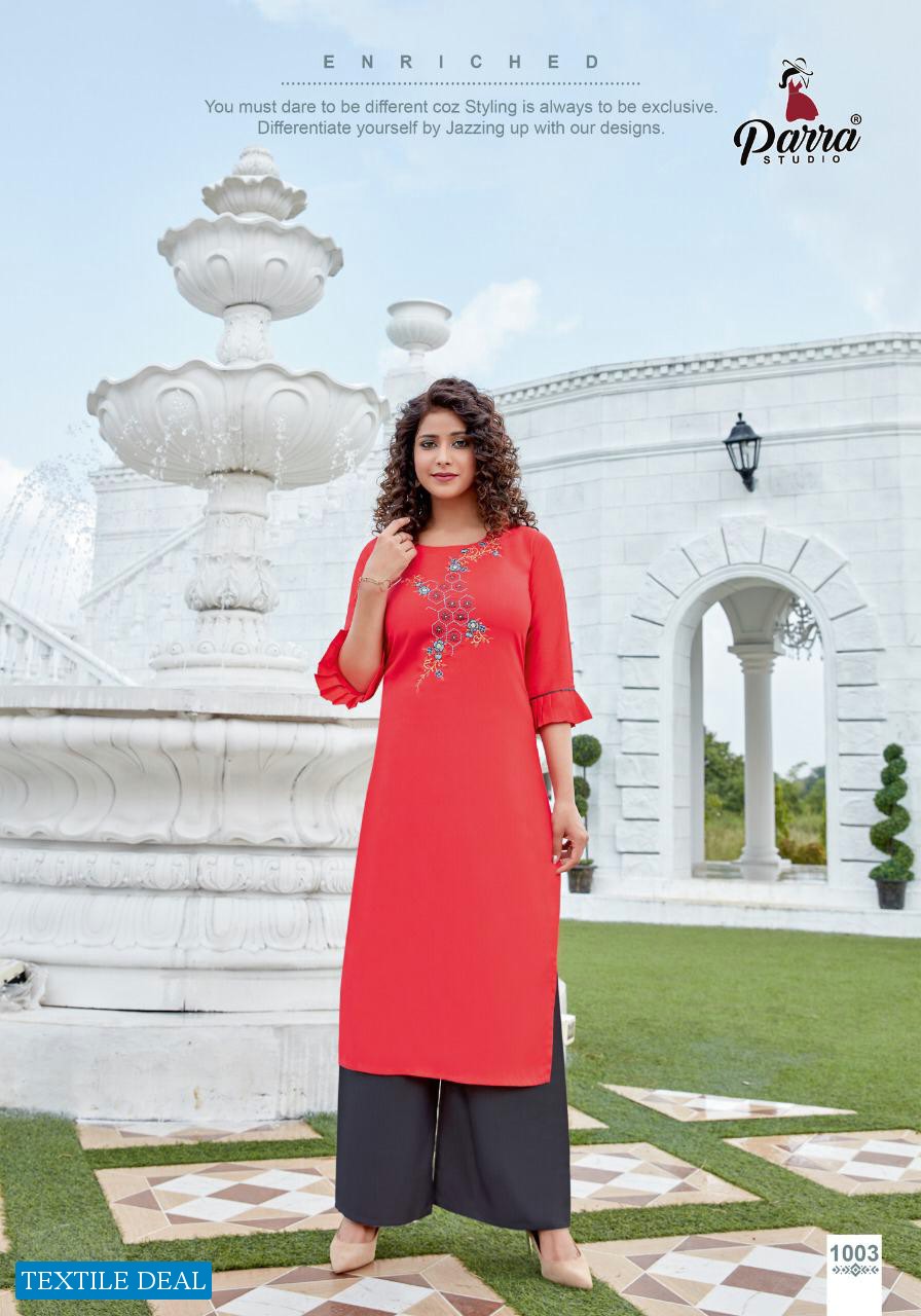 Parra rangoon Wholesale Long Kurti Catalog