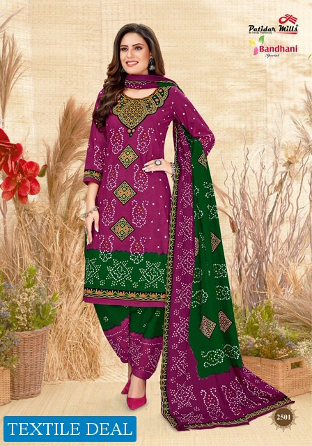 Patidar Bandhani Special vol-25 Wholesale Cotton Printed Dress Material
