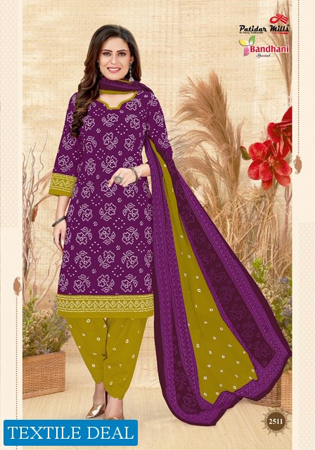 Patidar Bandhani Special vol-25 Wholesale Cotton Printed Dress Material
