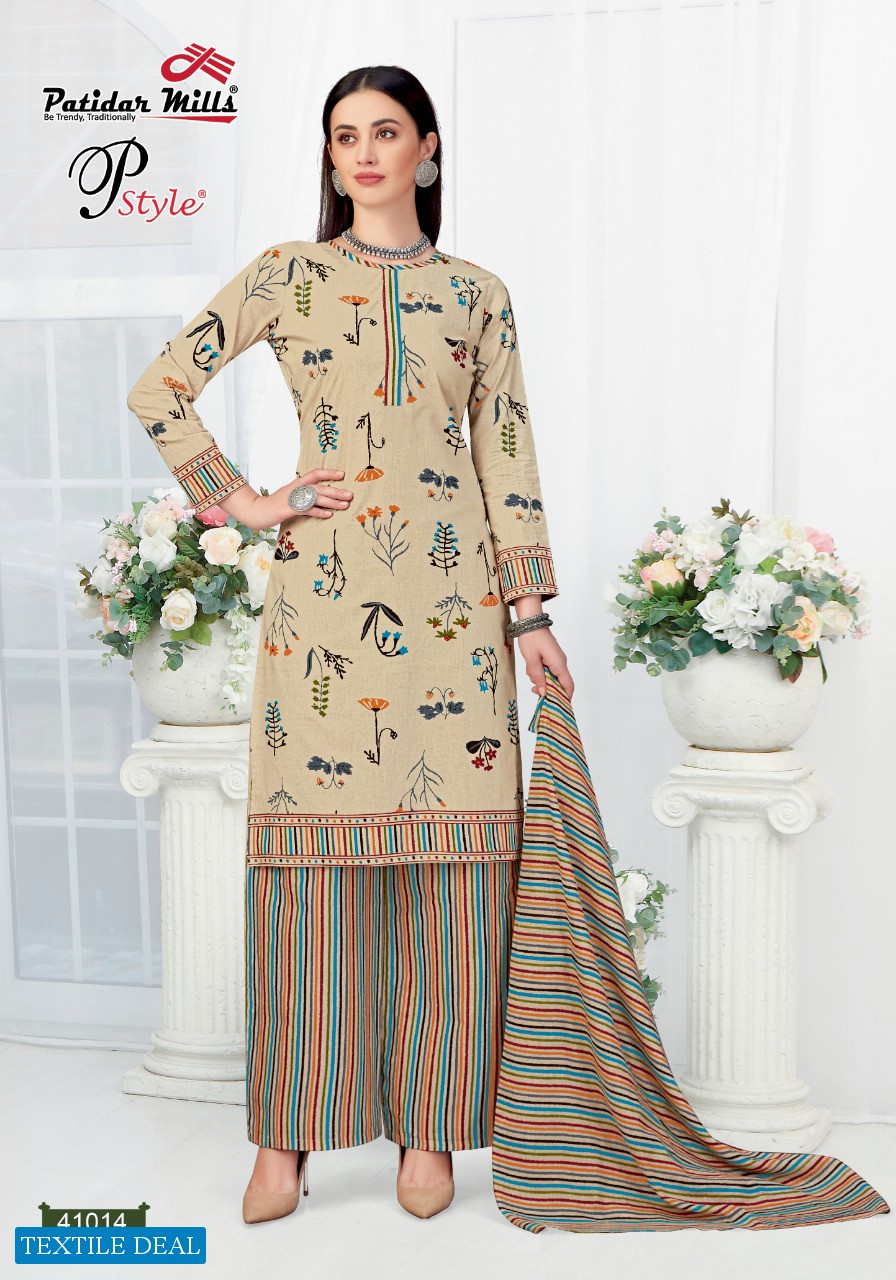Patidar P Style Vol-41 Wholesale Printed Dress Material