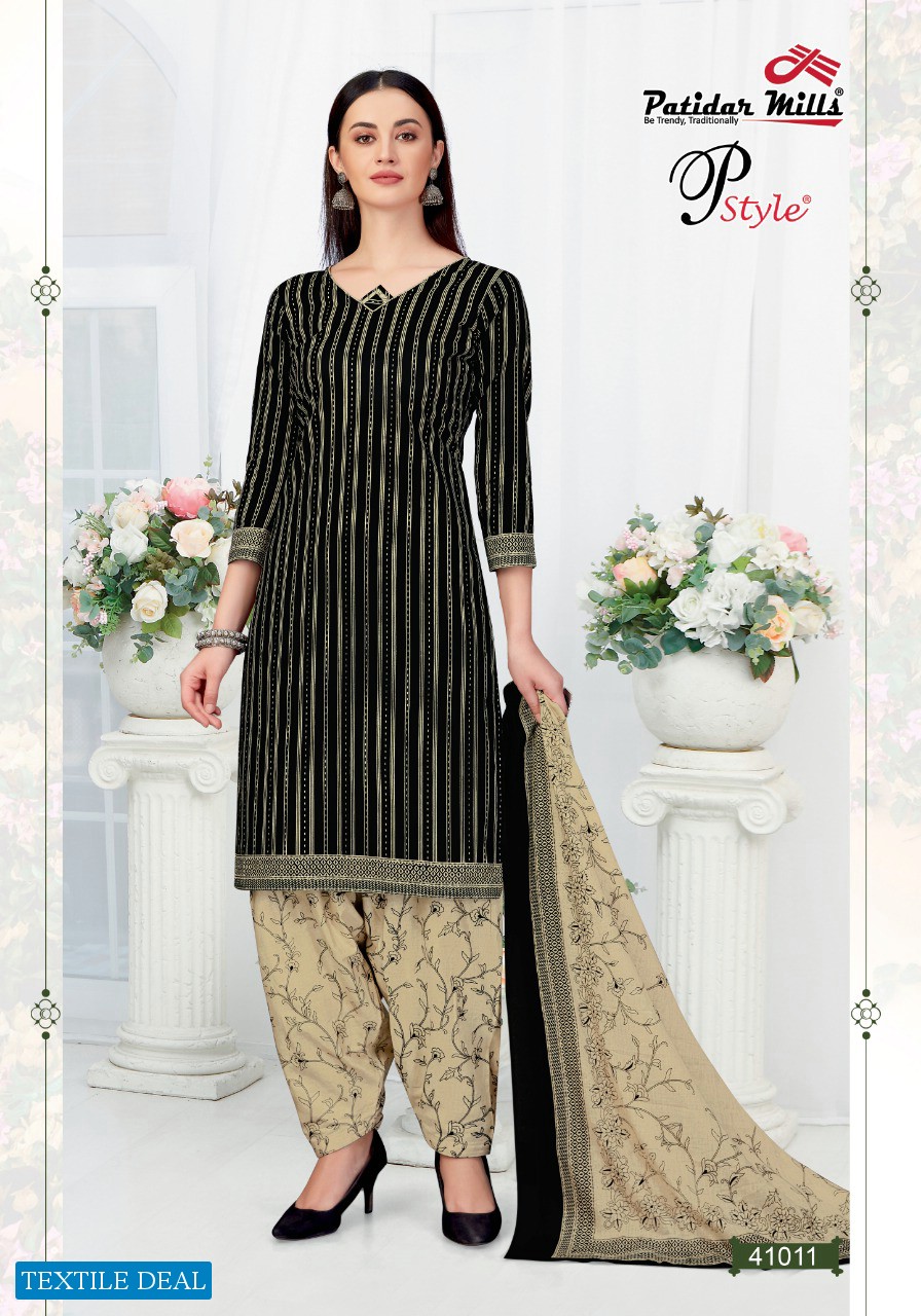 Patidar P Style Vol-41 Wholesale Printed Dress Material