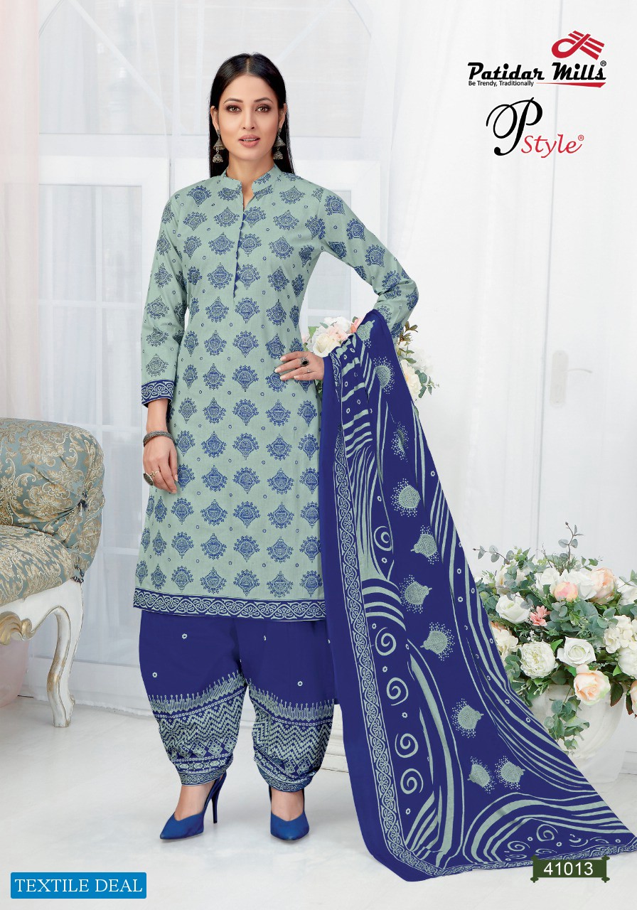 Patidar P Style Vol-41 Wholesale Printed Dress Material