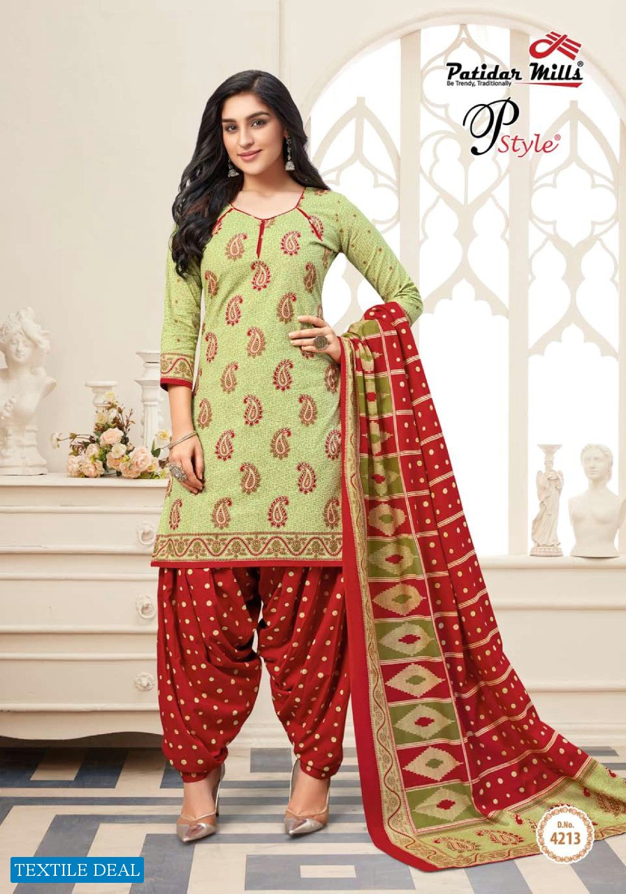 Patidar P Style Vol-42 Wholesale Printed Dress Material