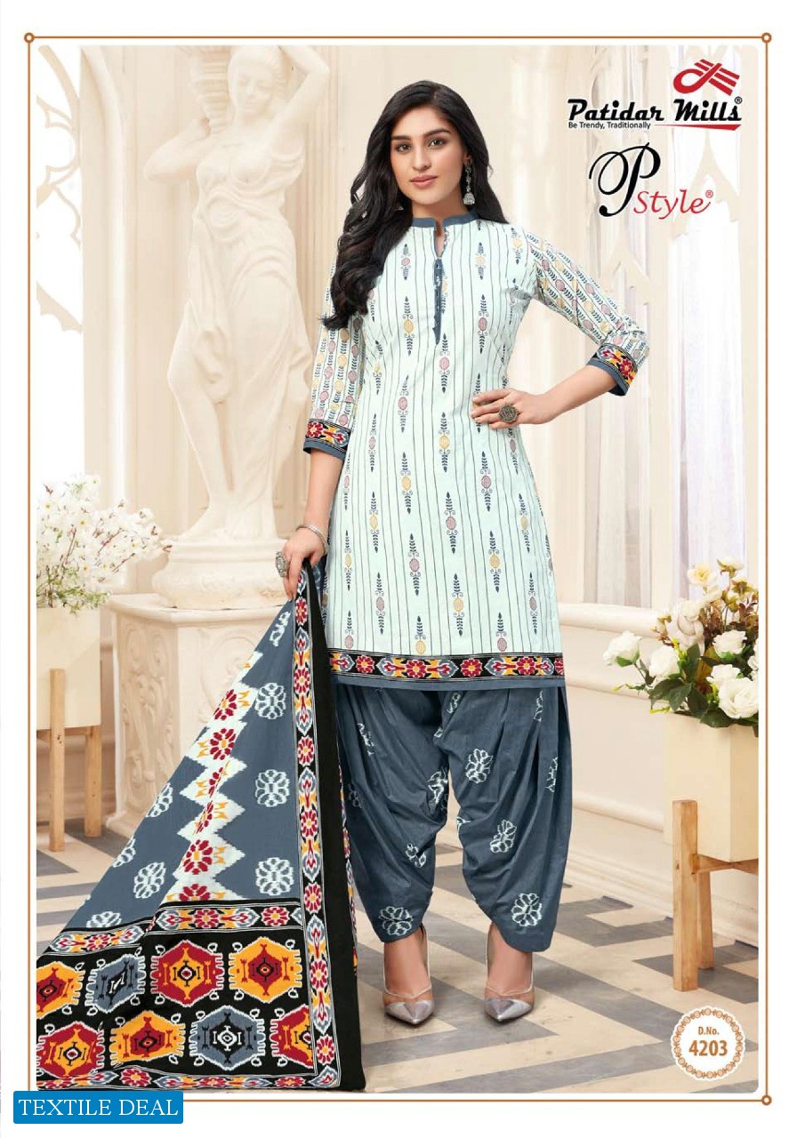 Patidar P Style Vol-42 Wholesale Printed Dress Material