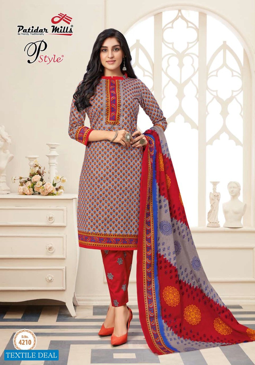 Patidar P Style Vol-42 Wholesale Printed Dress Material