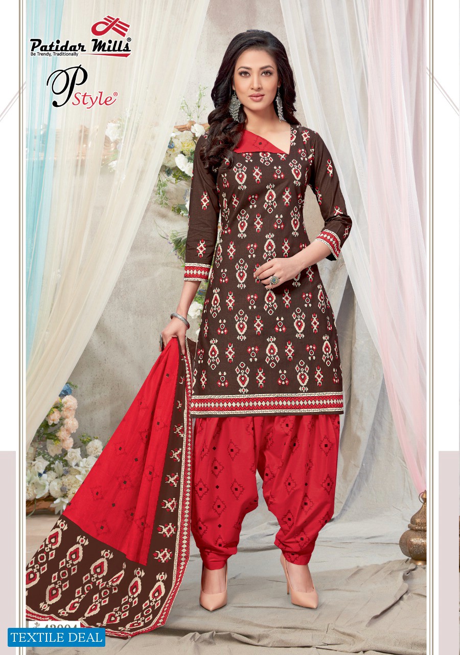 Patidar P Style Vol-43 Wholesale Printed Dress Material