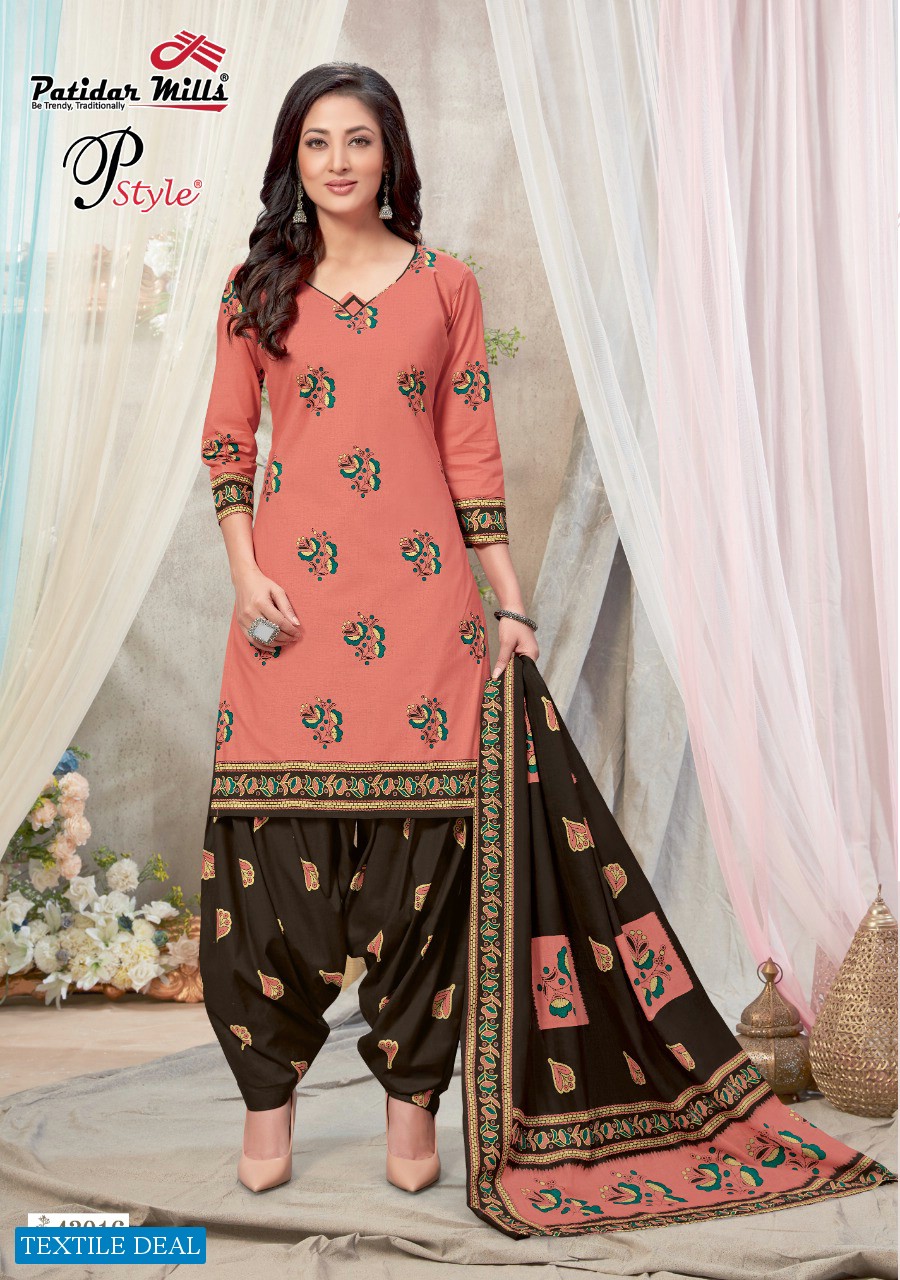 Patidar P Style Vol-43 Wholesale Printed Dress Material