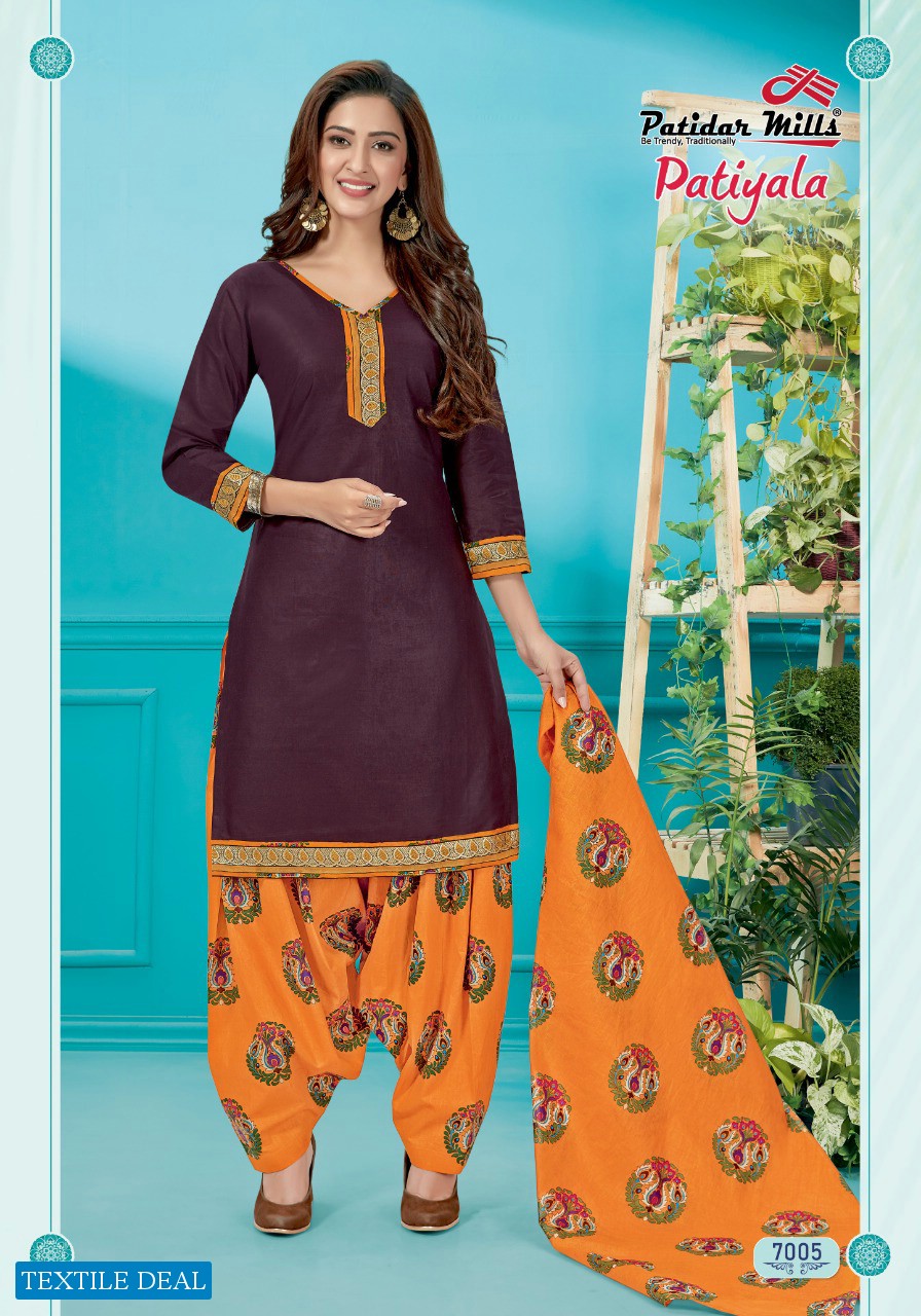 Patidar Patiyala Vol-7 Wholesale printed Dress Material