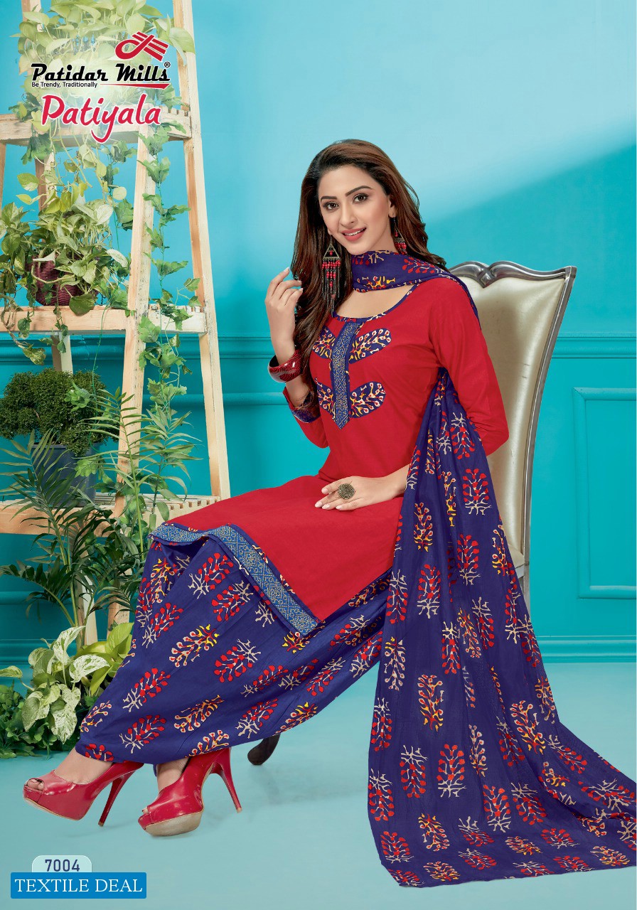 Patidar Patiyala Vol-7 Wholesale printed Dress Material