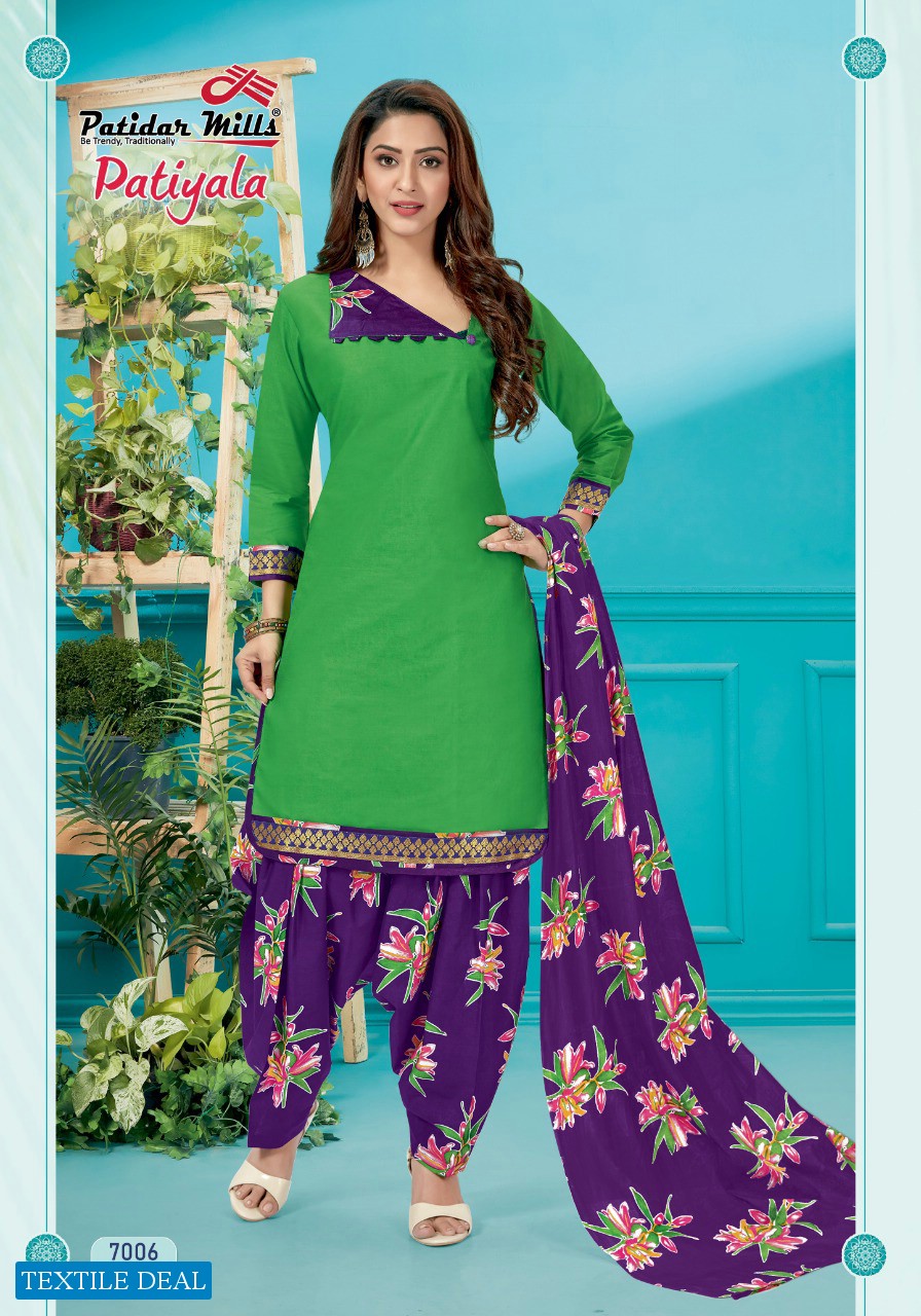 Patidar Patiyala Vol-7 Wholesale printed Dress Material