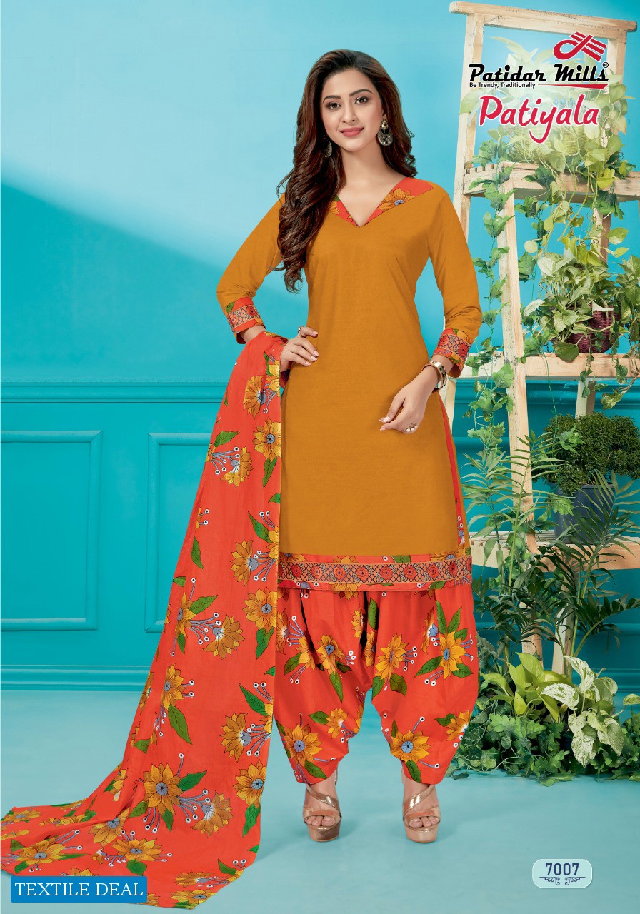 Patidar Patiyala Vol-7 Wholesale printed Dress Material