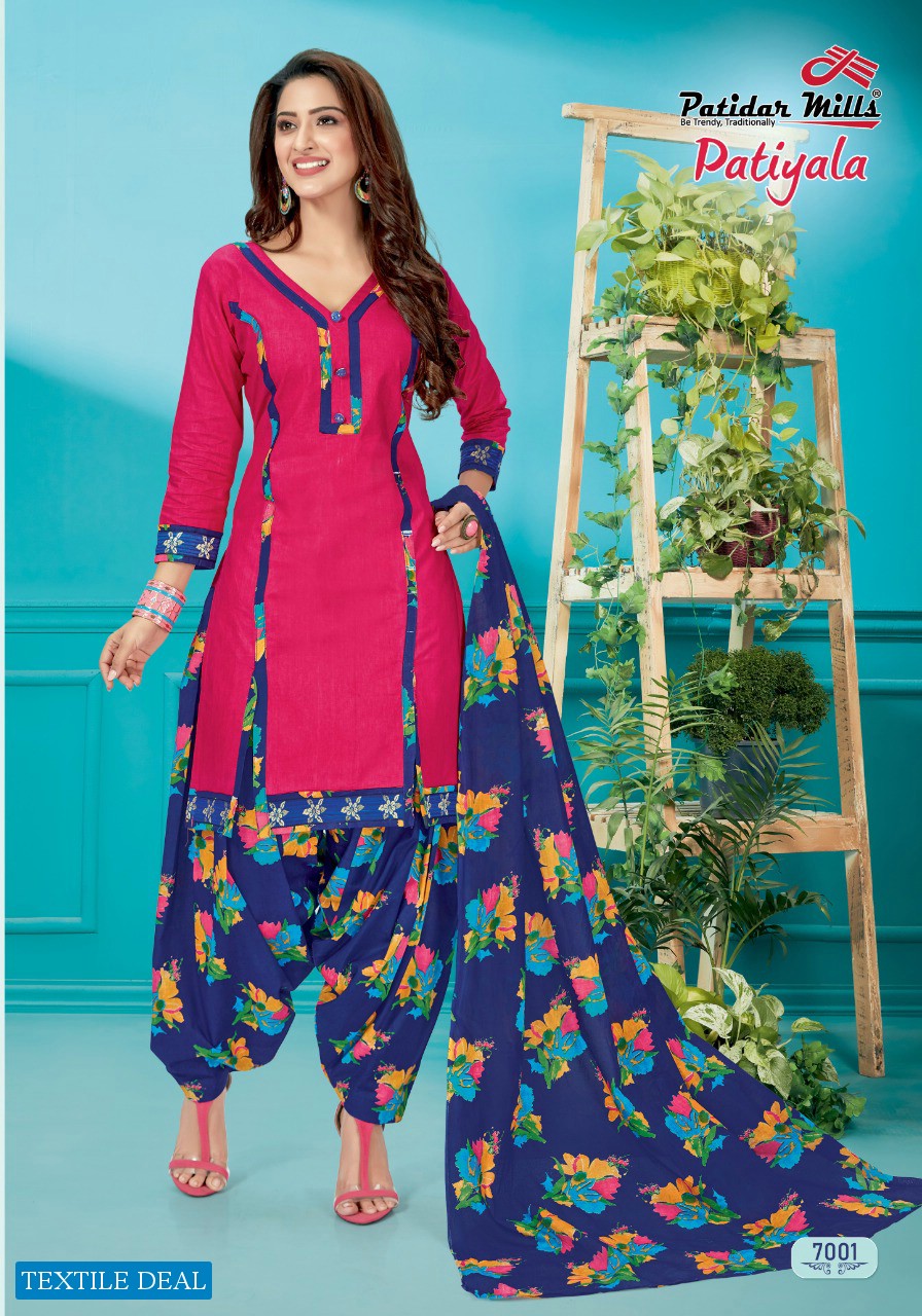 Patidar Patiyala Vol-7 Wholesale printed Dress Material