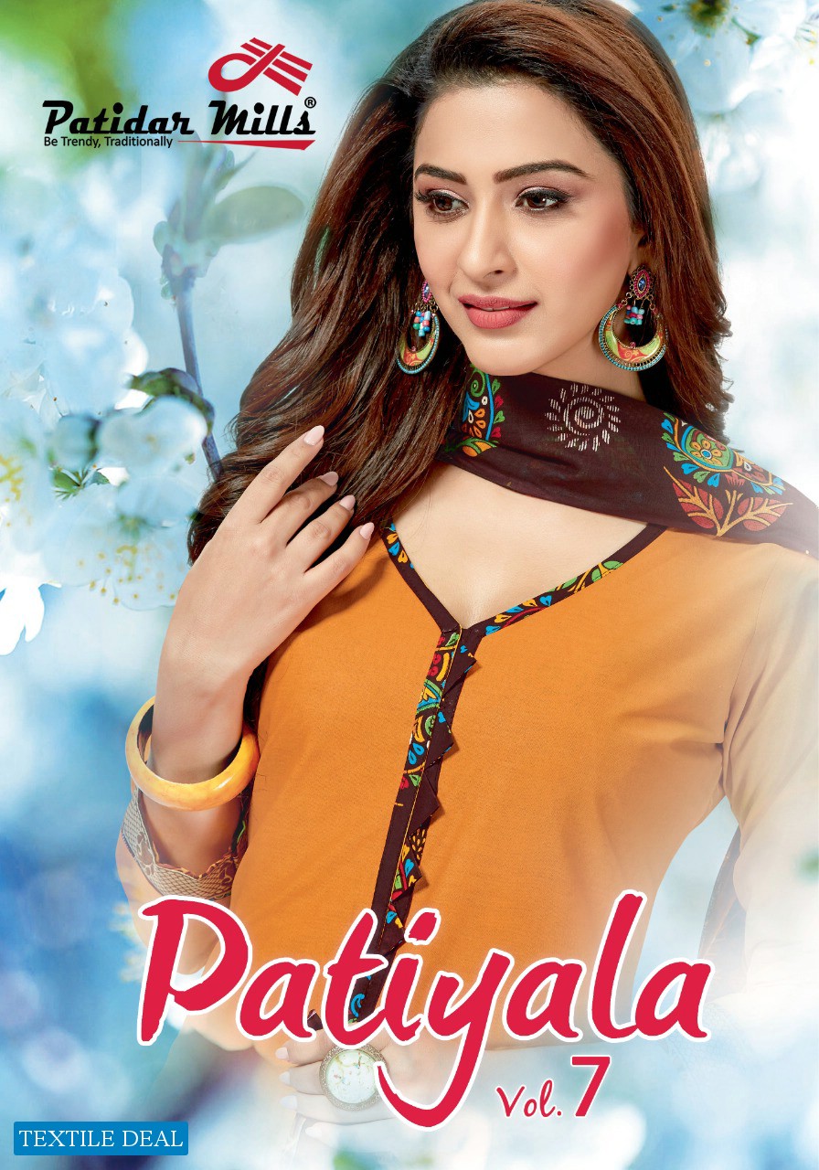 Patidar Patiyala Vol-7 Wholesale printed Dress Material