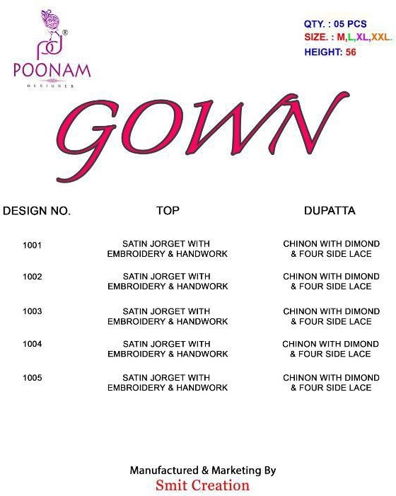 Poonam Gown Wholesale Festive Gowns