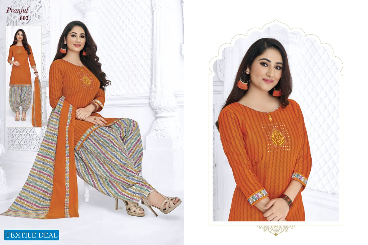 Pranjul Priyanka Vol-6 Wholesale Ready Made Full Stitch Dresses