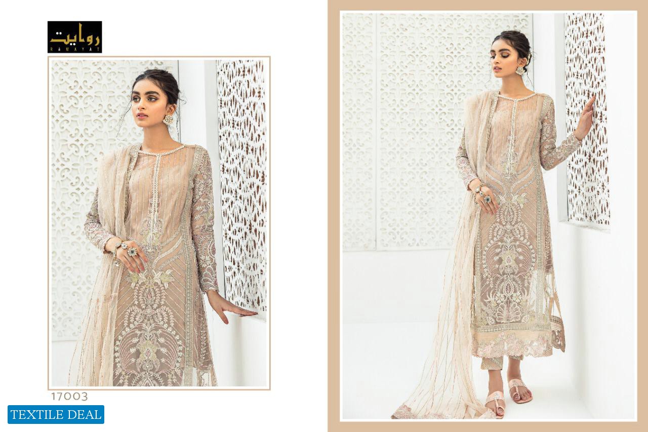 QALAMKAR BY RAWAYAT GEORGETTE EMBROIDERY PAKISTANI SALWAR KAMEEZ