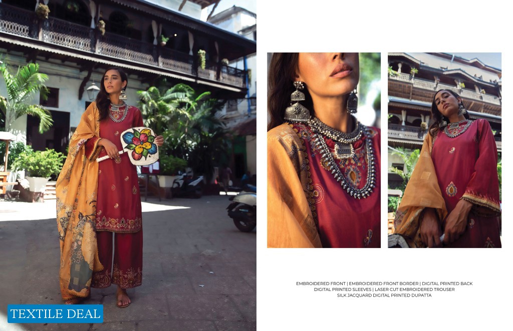 Qalamkar Luxury Lawn Branded Pakistani Salwar Kameez Surat