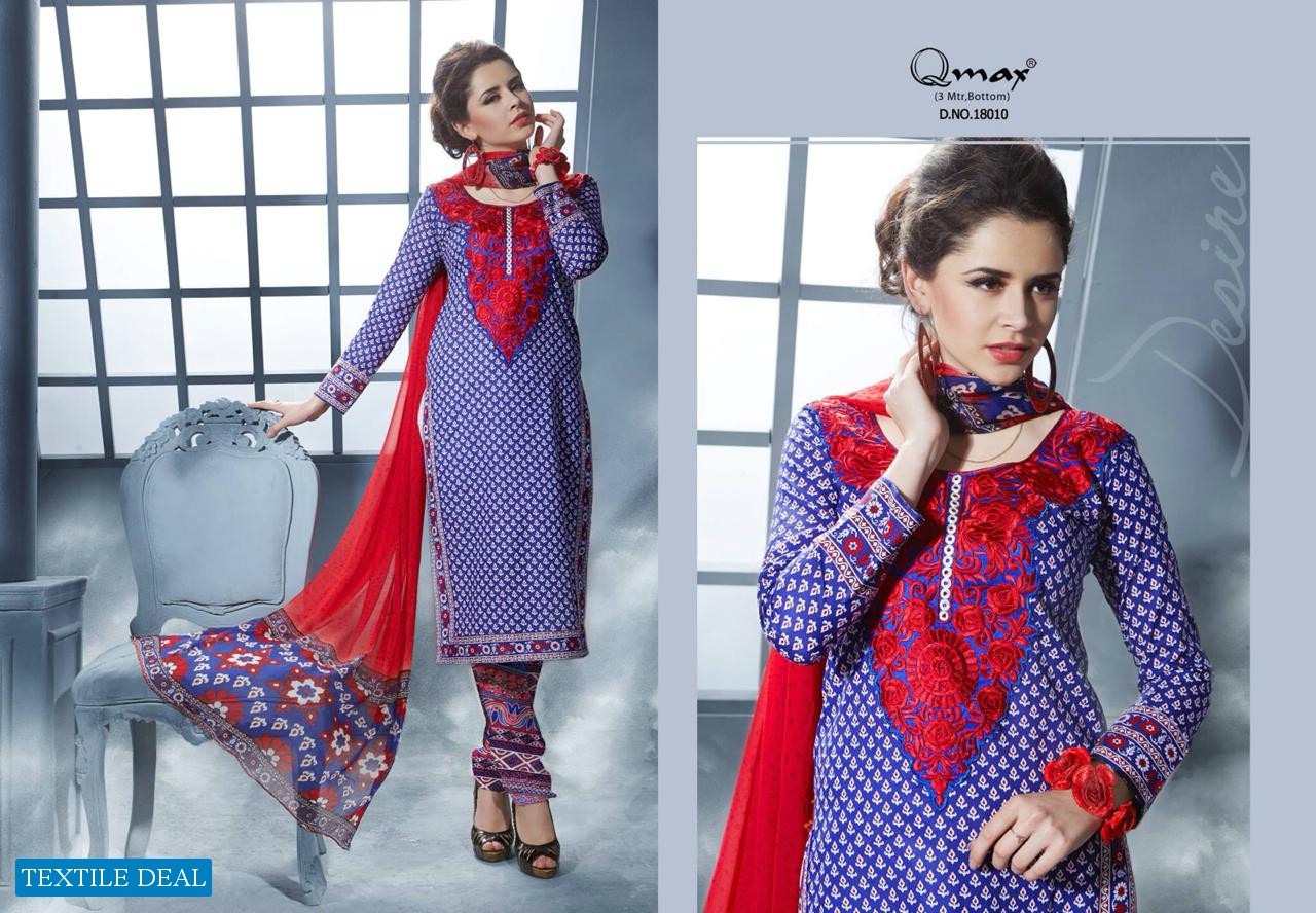 Qmax Cherry Blossom Special offer Printed Dress Material