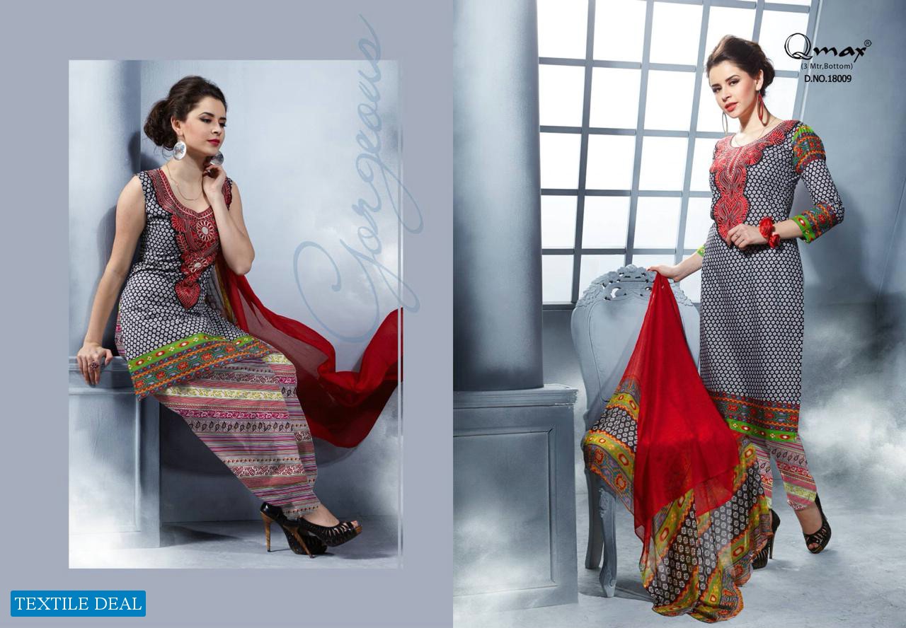 Qmax Cherry Blossom Special offer Printed Dress Material