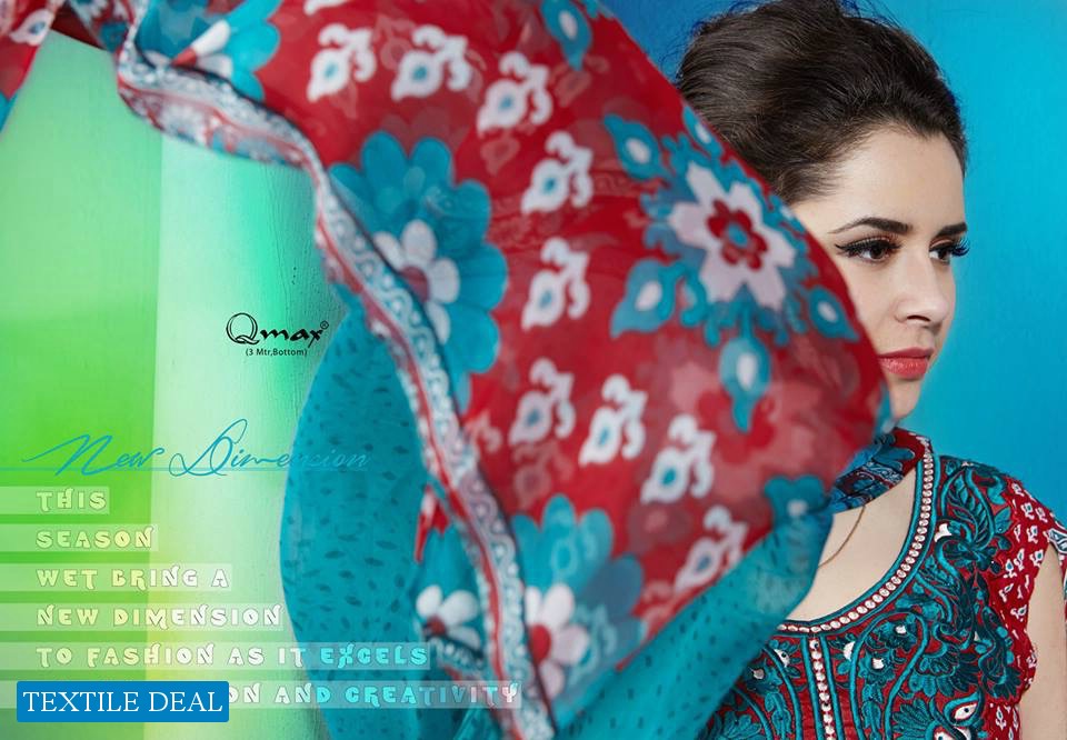 Qmax Cherry Blossom Special offer Printed Dress Material