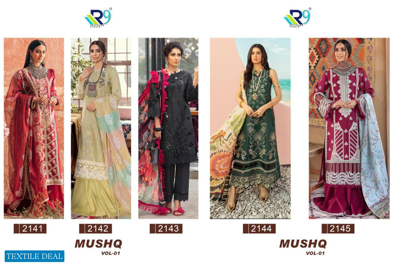 R9 Mushq Vol-1 Wholesale Pakistani Concept Dress