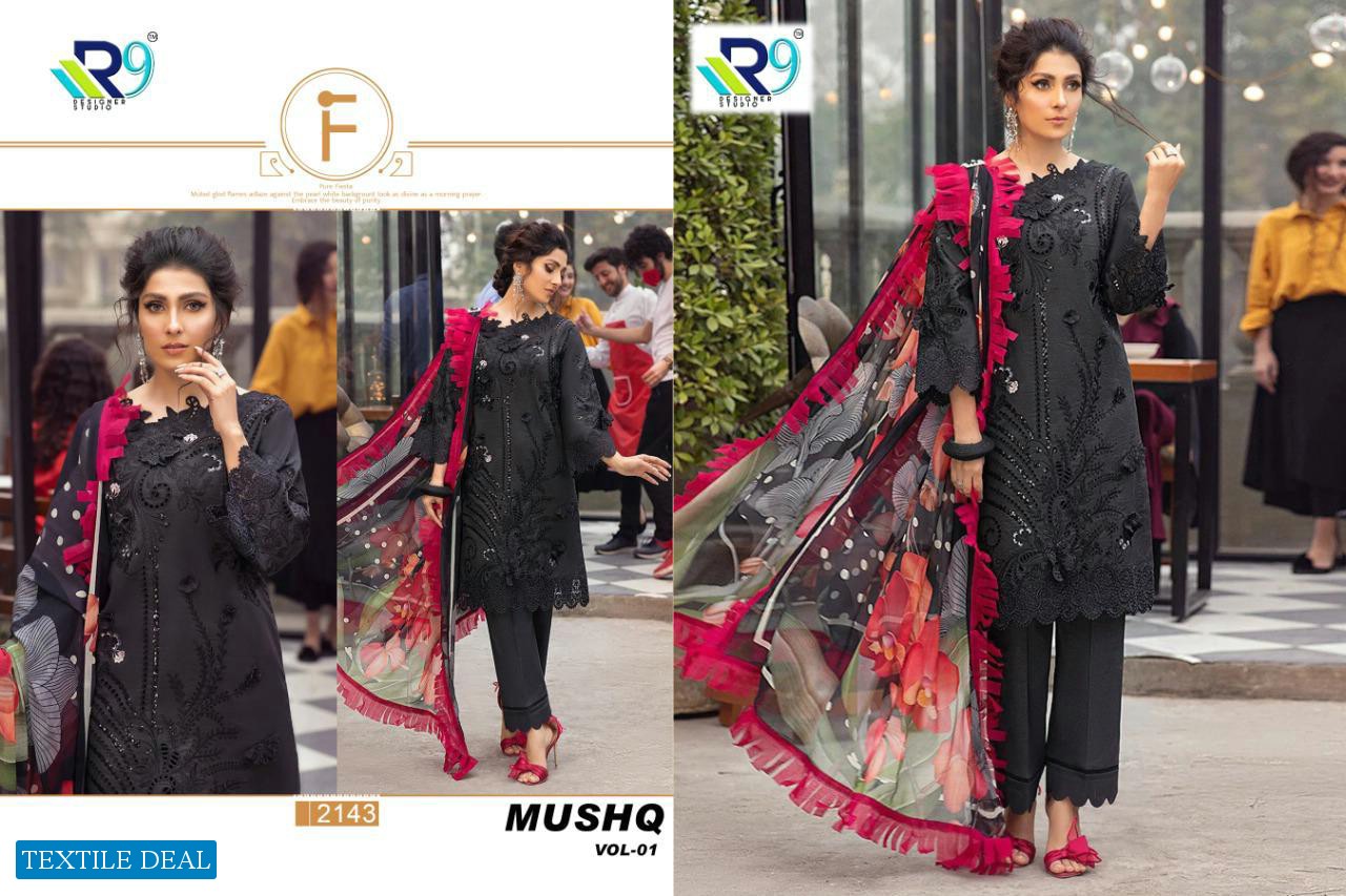 R9 Mushq Vol-1 Wholesale Pakistani Concept Dress