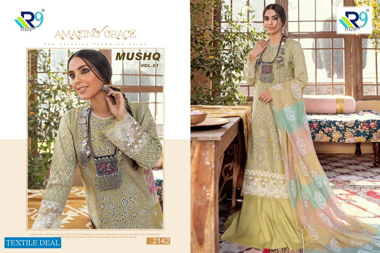 R9 Mushq Vol-1 Wholesale Pakistani Concept Dress