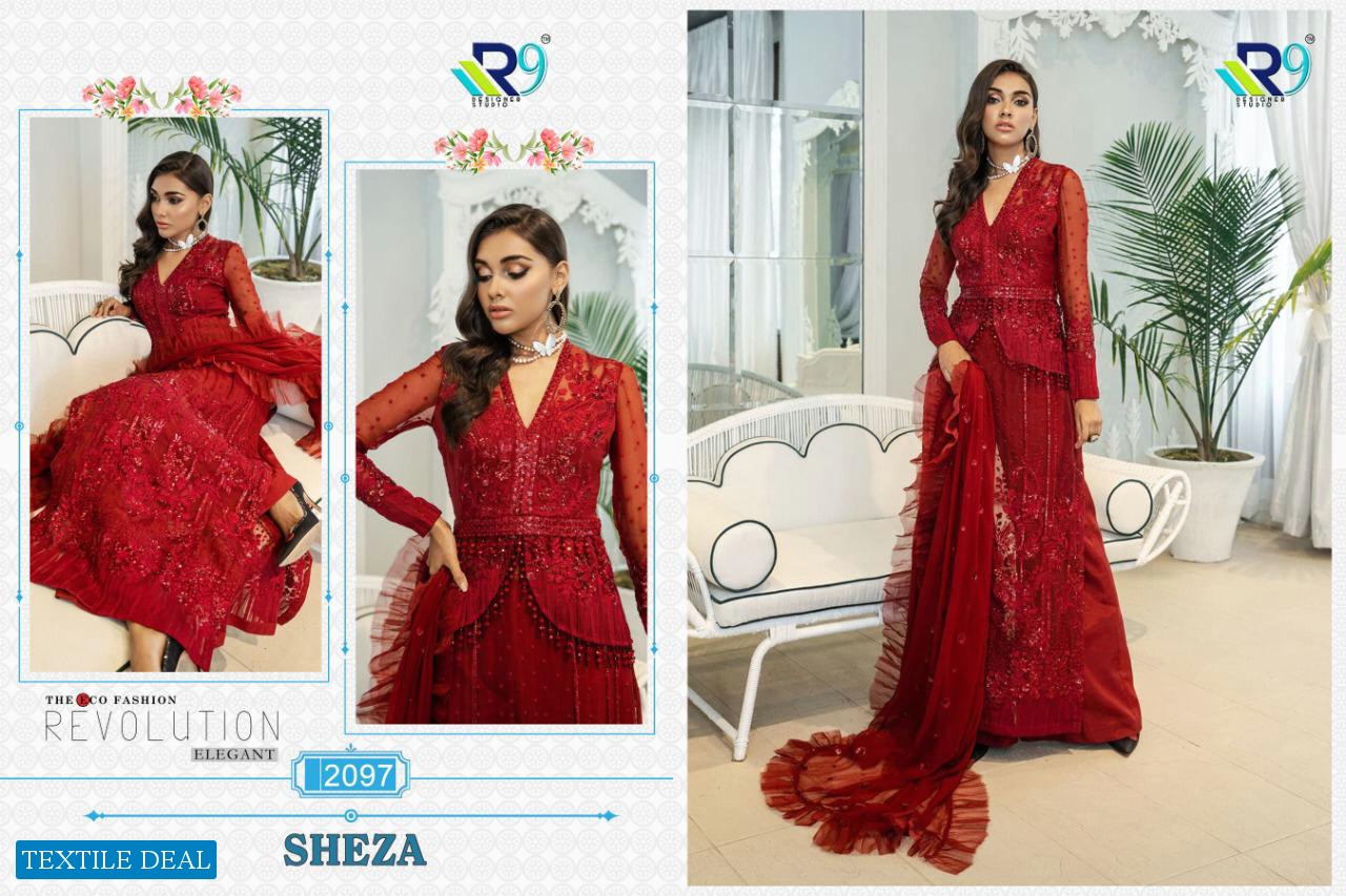 R9 Sheza Wholesale Shopping Pakistani Concept Dress