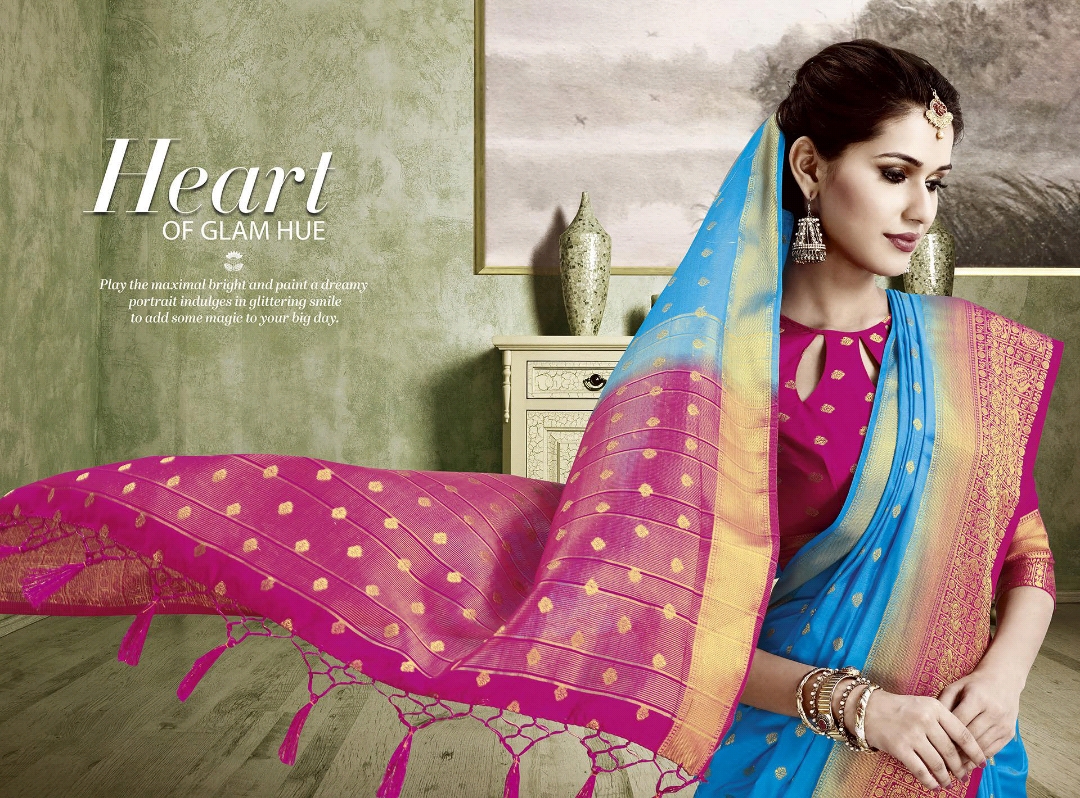 RAINNA BY REYNOLDS SAREE SILK GOOD LOOKING PREETY SAREE CLOTHING STORE IN SURAT