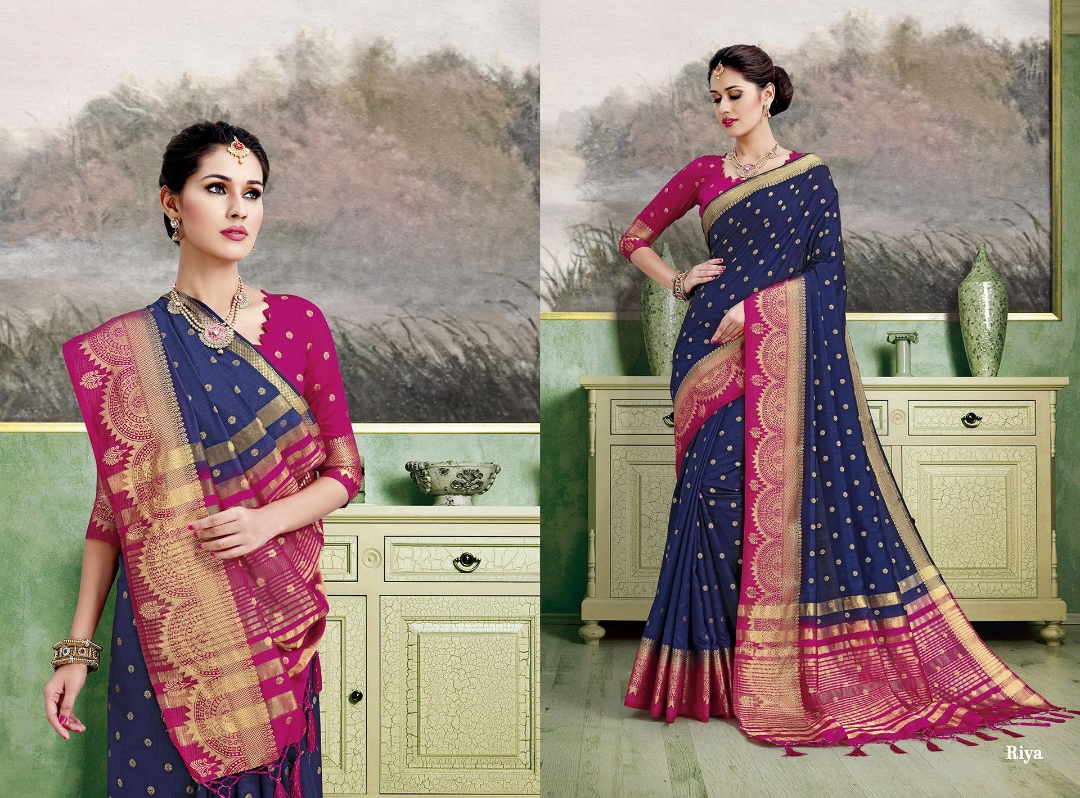 RAINNA BY REYNOLDS SAREE SILK GOOD LOOKING PREETY SAREE CLOTHING STORE IN SURAT