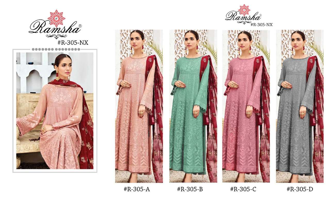 RAMSHA R-305 NX GEORGETTE CLASSY LOOK FANCY SUITS