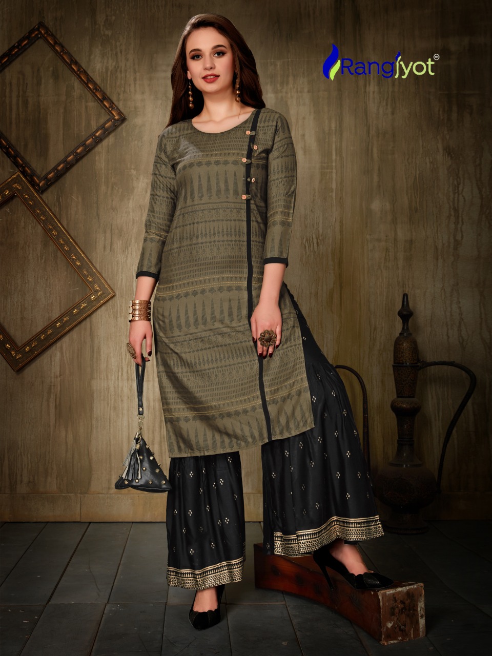 RANGJYOT NAGMA VOL 1 KURTI WITH SHARARA PAIR ETHNIC COLLECTION AT BEST PRICES