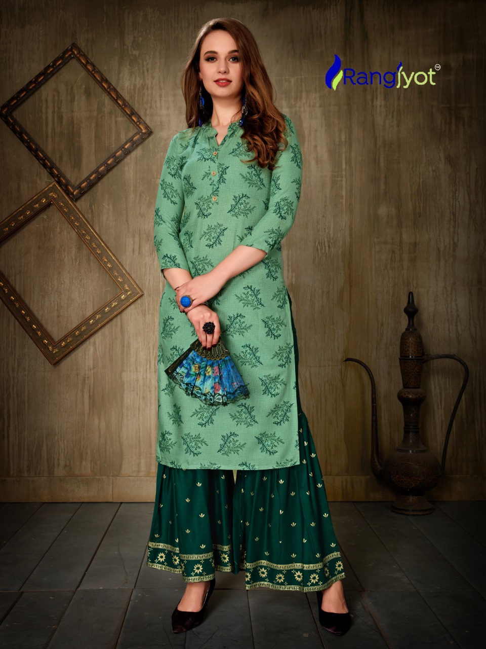 RANGJYOT NAGMA VOL 1 KURTI WITH SHARARA PAIR ETHNIC COLLECTION AT BEST PRICES