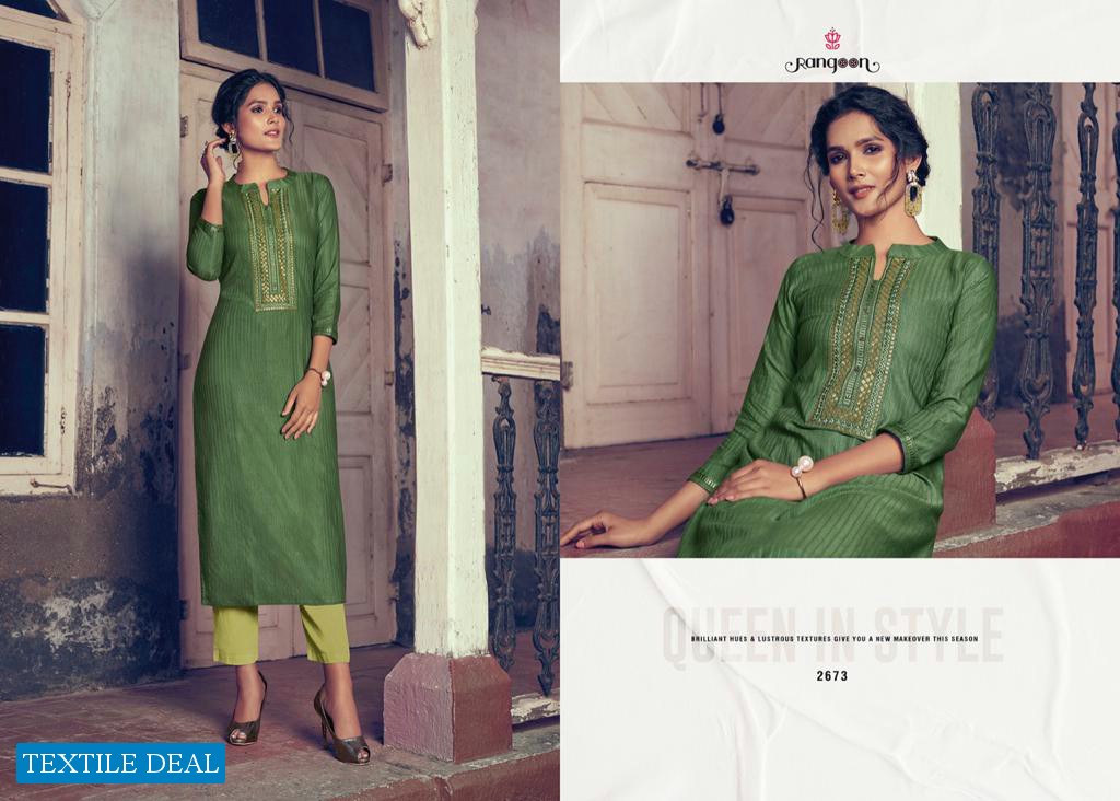 RANGOON LIGHT LINE VOL 4 FANCY CASUAL WEAR KURTIS WHOLESALER