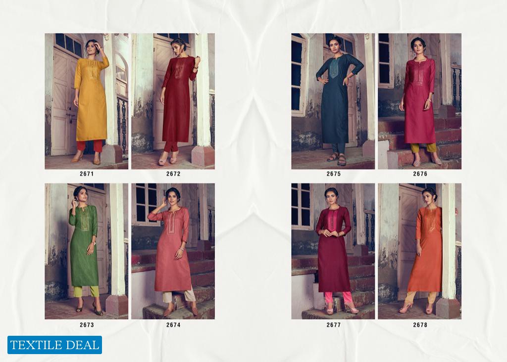RANGOON LIGHT LINE VOL 4 FANCY CASUAL WEAR KURTIS WHOLESALER