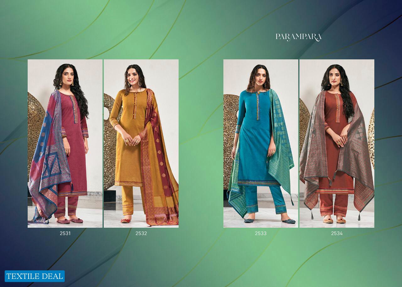 RANGOON PRESENTS PARAMPARA FANCY SILK EXCLUSIVE TRENDING SERIES OF READYMADE SUITS CATALOGS
