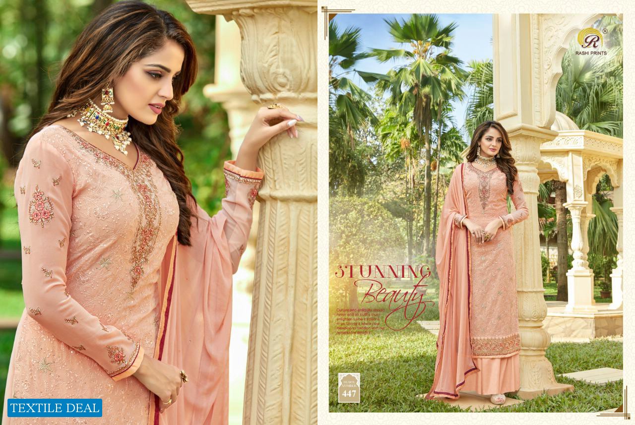 RASHI MAHIRA GEORGETTE WITH EMBROIDERY 441-448 SERIES PARTY WEAR SUIT SELLER
