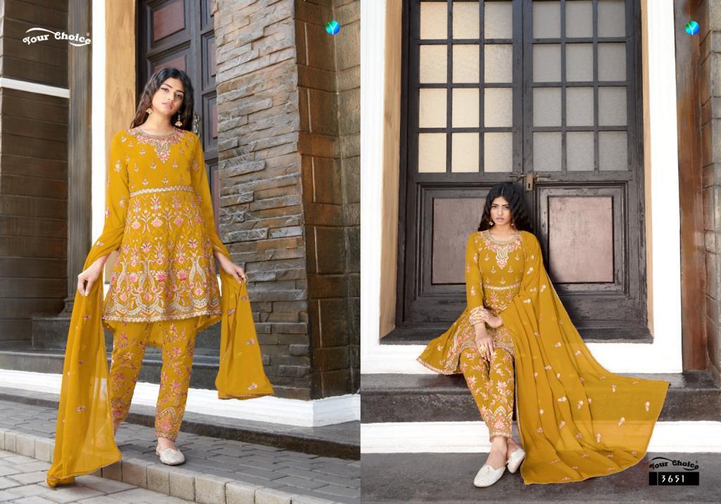 RAZIYA BY YOUR CHOICE GEORGETTE READYMADE EMBROIDERY PAKISTANI SUITS