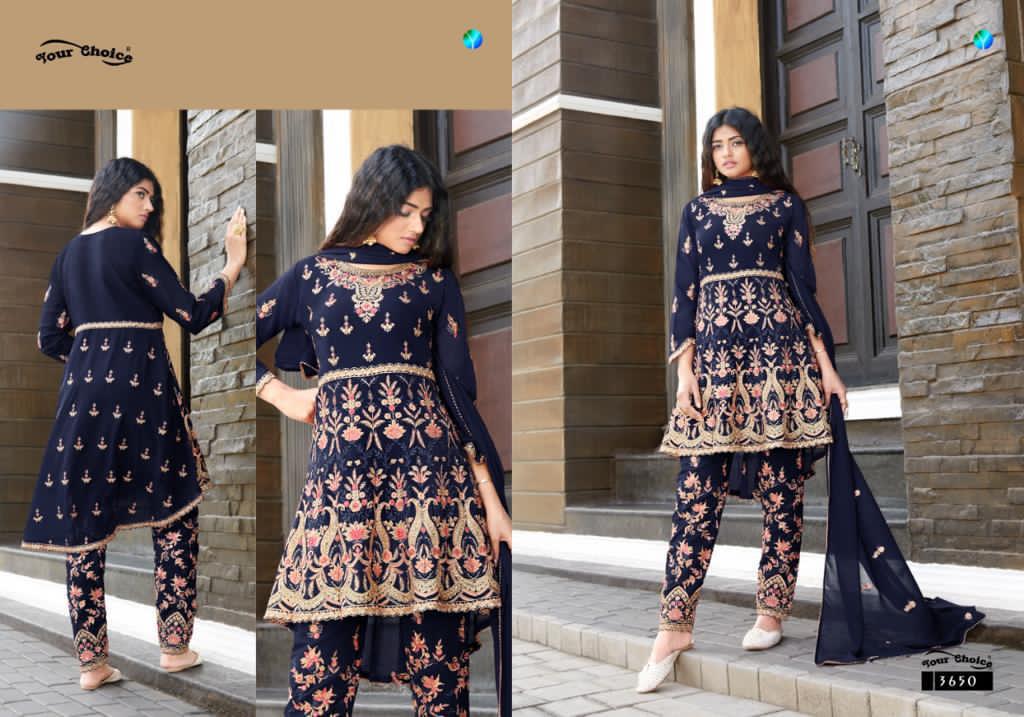 RAZIYA BY YOUR CHOICE GEORGETTE READYMADE EMBROIDERY PAKISTANI SUITS